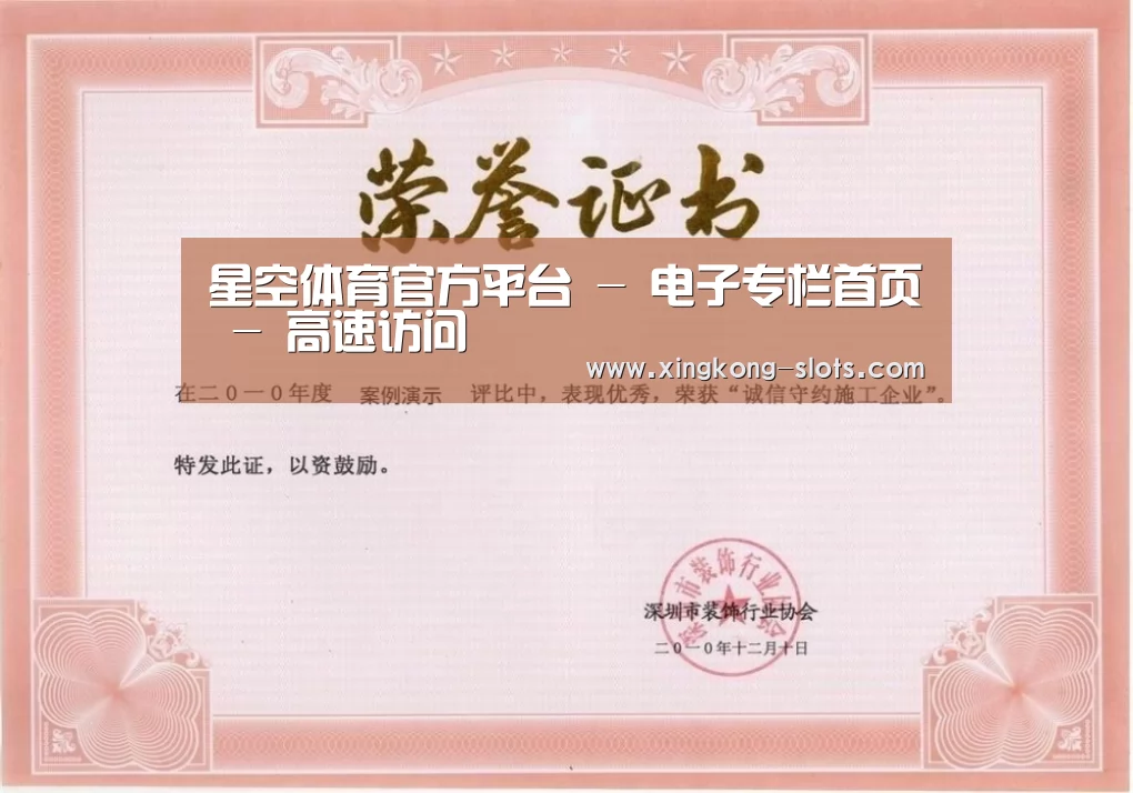星空游戏荣誉证书一(图1)